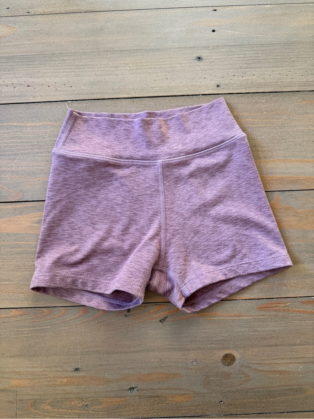 Rylee + Cru High-Waist Lavender Shortie Shorts - 4-5 Years